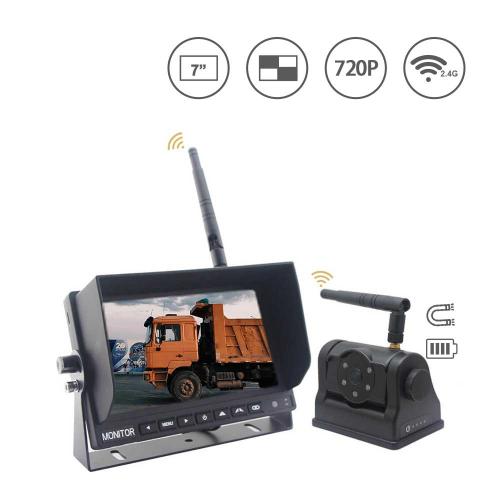 1080p Rechargeable Wireless Magnetic Backup Camera Monitoring System