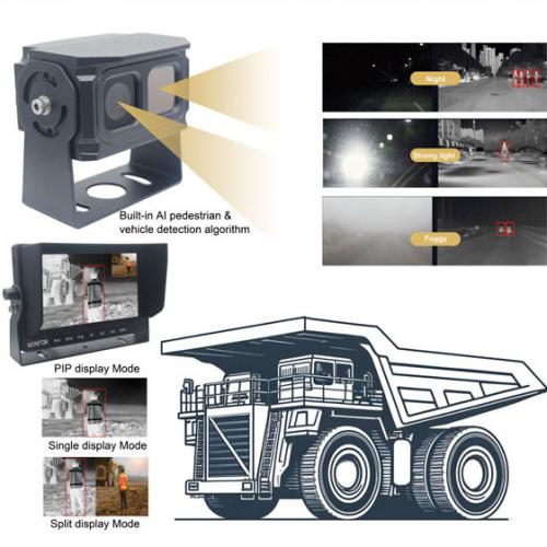 Thermal Infrared Imaging Dual Spectrum Camera Solutions for Mining Vehcile